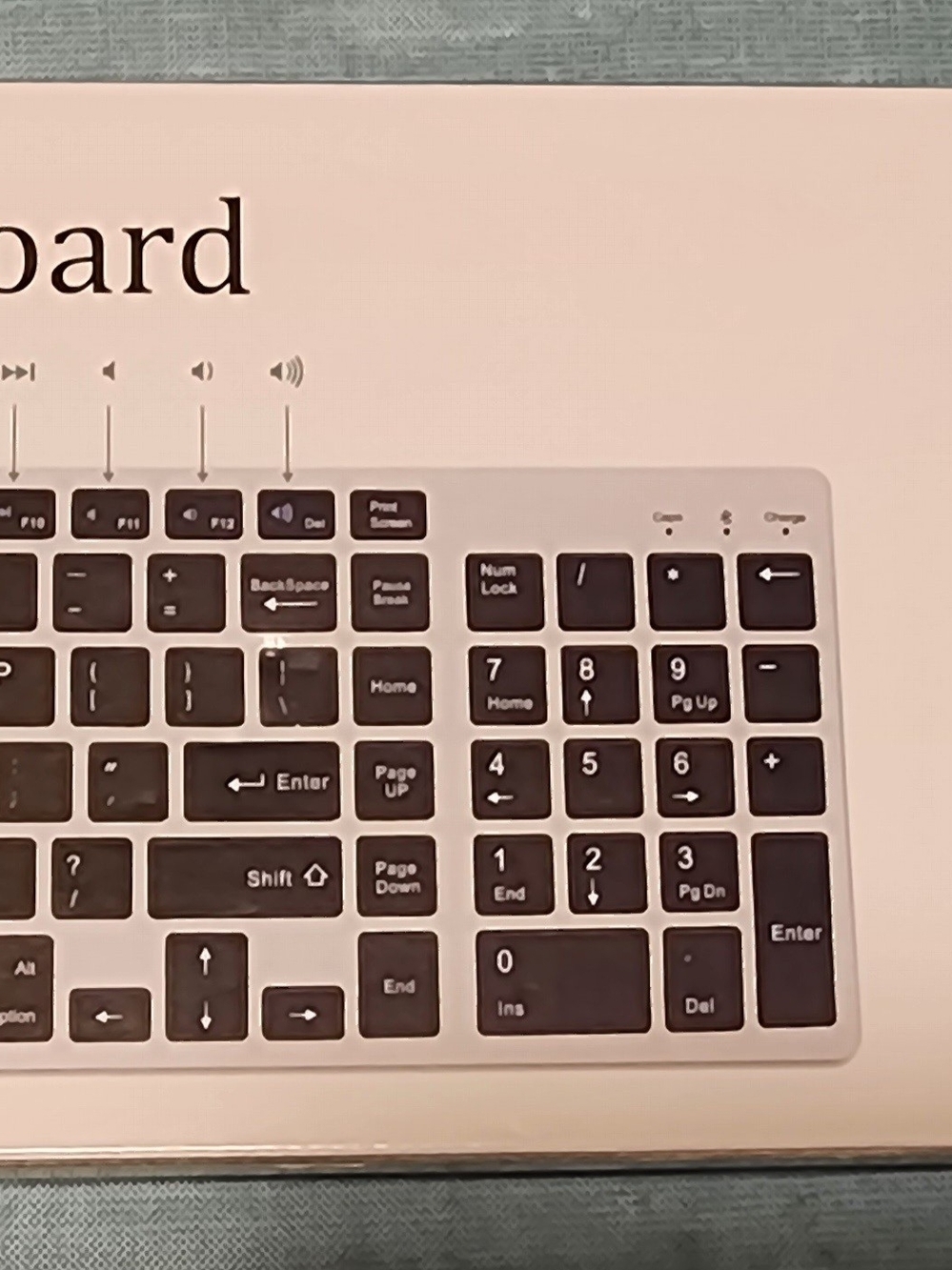 Wireless Numeric Keyboard – Silver and Black